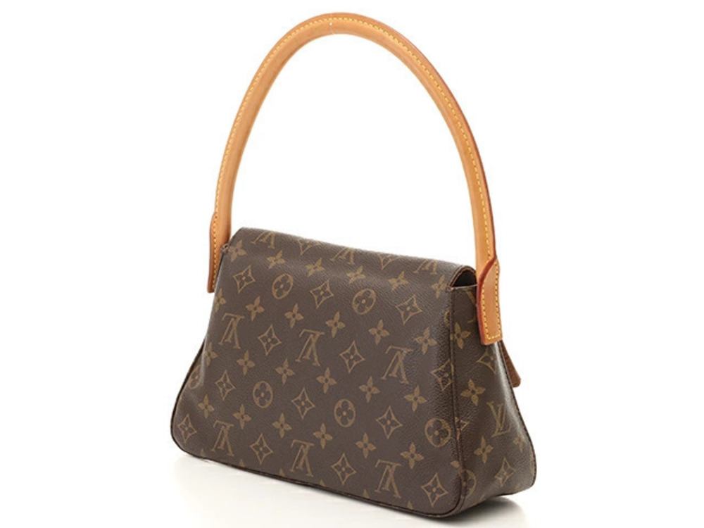 Louis Vuitton Looping Shoulder Monogram Bag Brown